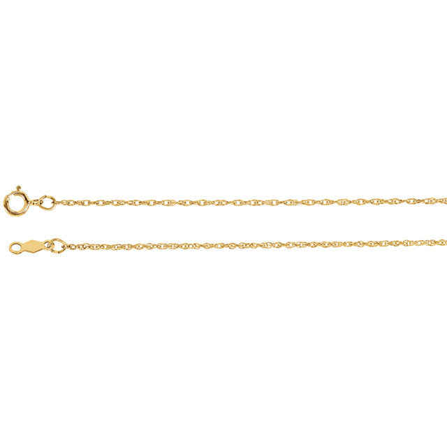 Chain > 20" > Rope > Gold™ > Titan > Lasered > 1mm