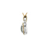 Necklace > Diamond > CTW > .White & Yellow > Green > 12x12mm > White & Yellow > 14kt