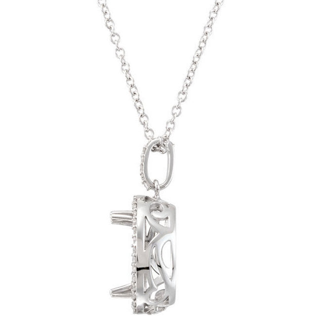 Pendant > Amethyst & Diamond > Genuine