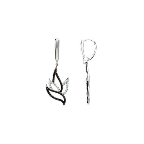 Earrings > Spinel & Diamond > Black