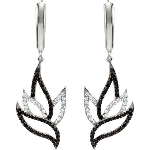 Earrings > Spinel & Diamond > Black