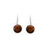 Earrings > Back > Lever > Pearl > Chocolate > Freshwater
