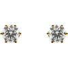 Earrings > Stud > Post > Threaded > Diamond > CTW > 1
