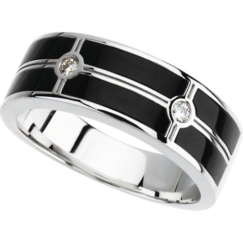 Ring > Men's > Diamond > CTW > 1/Onyx & 1