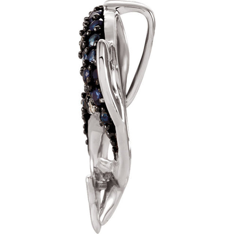 Pendant > Dolphin > Sapphire & Diamond > Genuine