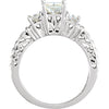 Ring > Anniversary > 3-Stone > Moissanite > Created