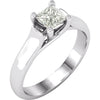 Ring > Moissanite > Created > Brilliant > Forever > Square > 6.5x6.5mm