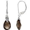 Earrings > Diamond > .025 CTW > & > Quartz > Smoky