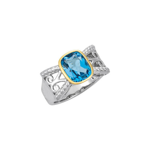 Ring > Topaz > Blue > Swiss > Genuine