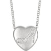 Necklace > Heart > "Love" > Diamond > .01 CTW