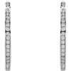 Earrings > Hoop > Diamond > 1/2 CTW