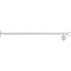 Bracelet > 7.5" > on > Charm > Heart > "Love" > Diamond > .01 CTW