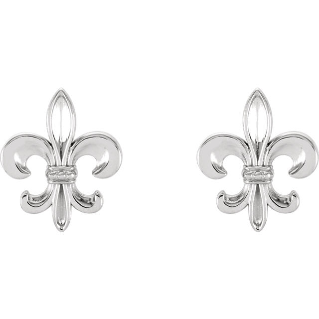 > Earrings > Fleur-De-Lis