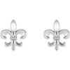 > Earrings > Fleur-De-Lis