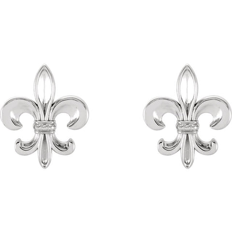> Earrings > Fleur-De-Lis