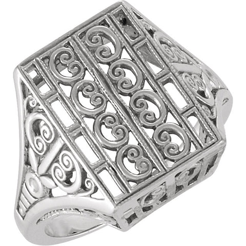 Ring > Filigree & Vintage > C-Scroll