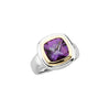 Ring > Amethyst > Checkerboard > Genuine
