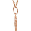 Necklace > 16" > Cross > Diamond > Petite > .07 CTW
