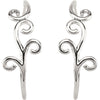 Earrings > Hoop > Design > Scroll