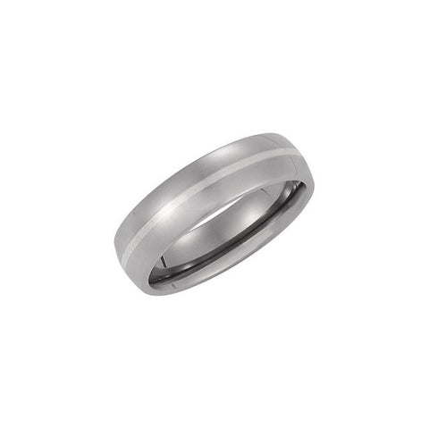 Inlay > Silver > Sterling > with > Band > Titanium