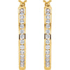 Earrings > Hoop > Diamond > 1/2 CTW