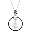 Necklace > 18" > Diamond > 1/3 CTW > Pearl & 1 > Cultured > Sea > South > 13mm