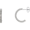 Earrings > Hoop > Diamond > 5/8 CTW