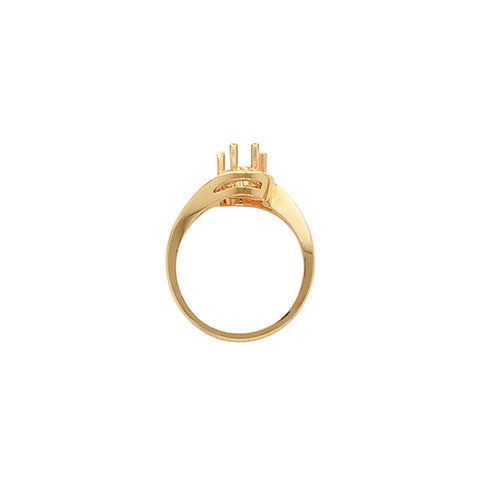 Solitaire > Gemstone > Shape > Mounting for Pear > Ring