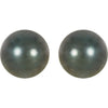 Earrings > Pearl > Cultured > Tahitian > Round > 8mm