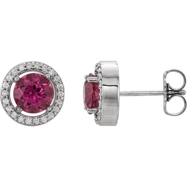 Earrings > Diamond > CTW > 1/Aquamarine & 1