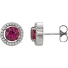 Earrings > Diamond > CTW > 1/Aquamarine & 1