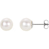 Earrings > Pearl > Cultured > Akoya > White > 6mm