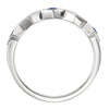 Ring > Annivesary > Diamond > CTW > 1/Sapphire & 1