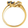 Ring > Diamond > .07 CTW > & > Sapphire