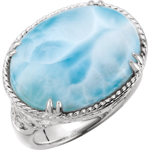 Ring > Larimar > Genuine