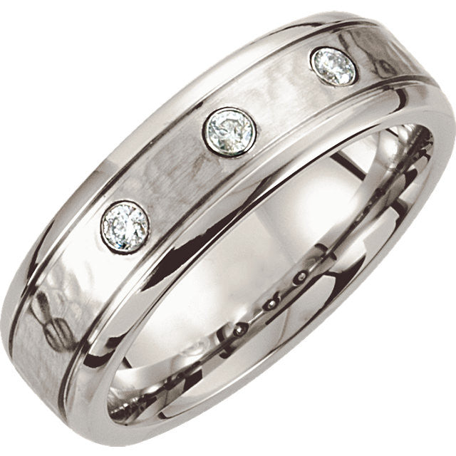 Band > Finish > Satin > .15 CTW > 7mm