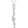 Necklace > 18" > Snowflake > Zirconia > Cubic