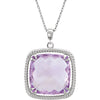 Necklace > 18" > Dangle > Square > Antique > 16x16mm