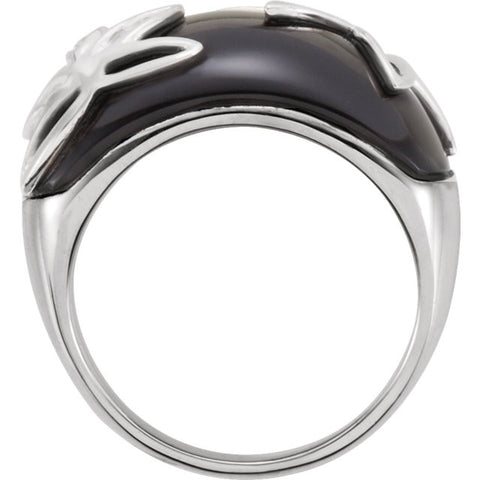 Ring > Onyx & Diamond > Genuine