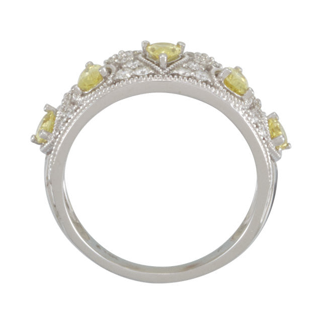 Ring > Diamond > CTW > 1/Sapphire & 1 > Yellow > Canary