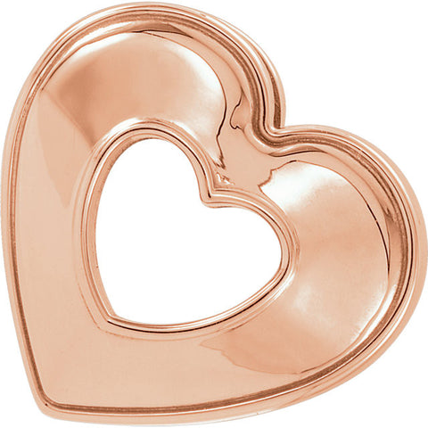 Slide > Pendant > Heart > 14x14mm