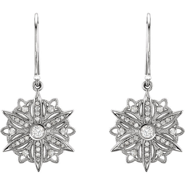 Earrings > Dangle > Vintage-Inspired > 1/2 CTW