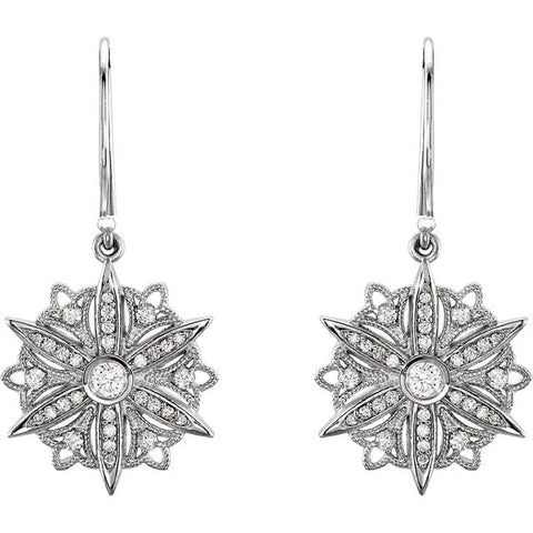 Earrings > Dangle > Vintage-Inspired > 1/2 CTW