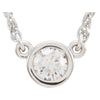 Necklace > 18" > Solitaire > Diamond > 1/4 CTW