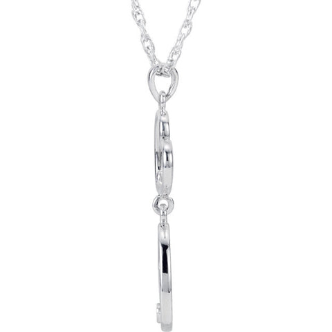 Necklace > Amethyst > Heart > Double