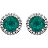 Earrings > Diamond > CTW > 1/Amethyst & 1