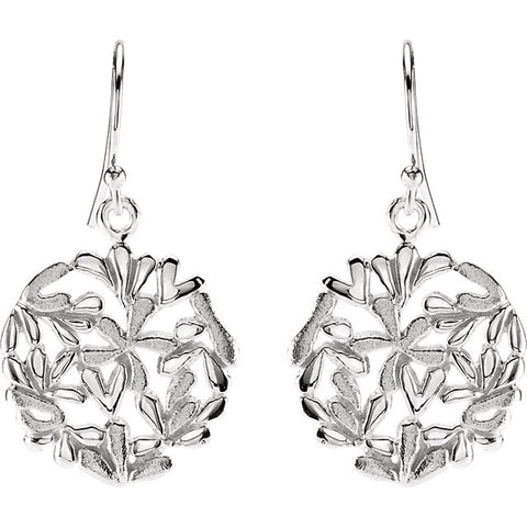 Earrings > Drop > Flower > Frosty