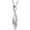 Necklace > 18" > Diamond > CTW > 1/Tourmaline & 1 > Pink > Oval > 8x6mm