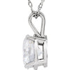Necklace > Solitaire > Moissanite > Created