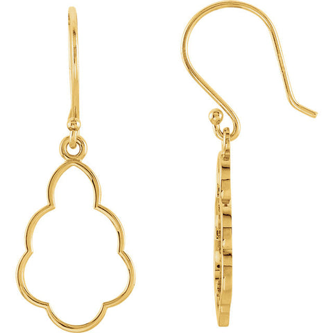 Earrings > Metal > Precious > 16.5x11.5mm